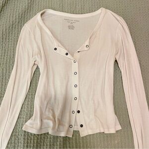 Ribbed long sleeve top